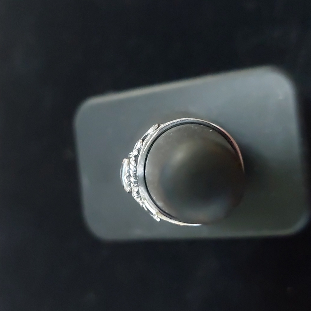 Sterling Silver Abalone Ring Assorted Sizes. - Picture 3 of 7